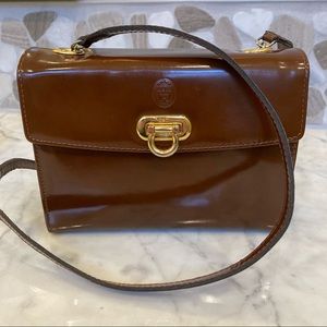 KEM Brown Patten Leather Purse